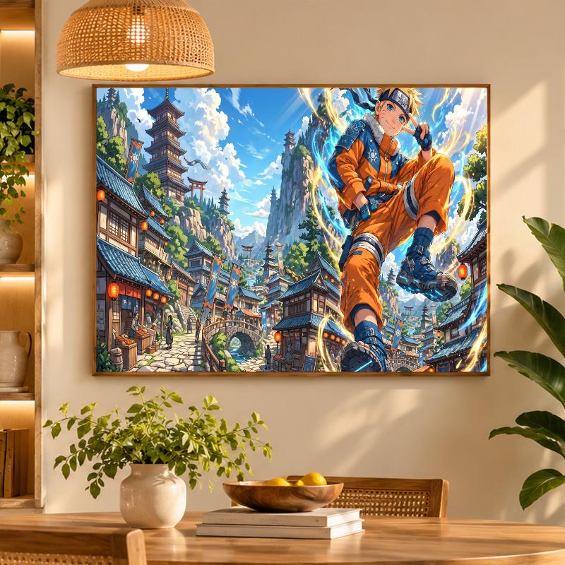 5D Diamond Painting Naruto Uzumaki DIY Full Drill Diamond Art Kit Home Decoration