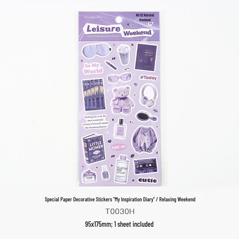 Inspiration Diary Series Letter Stickers: English Decorative Planner Stickers