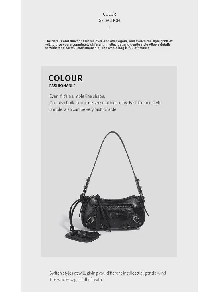 Geantă de umăr la modă în stil japonez: Versatilă, Sportivă, Chic Sub braț și Crossbody pentru Studente