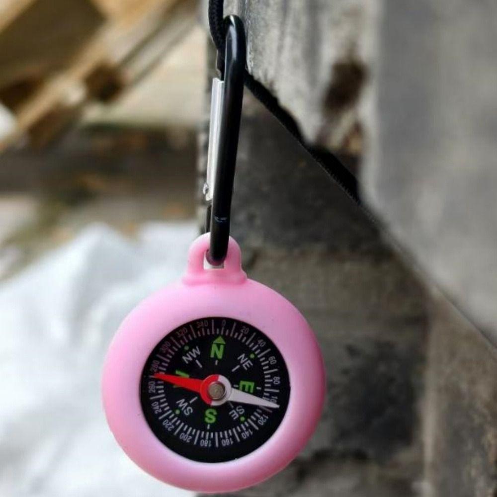 Mini venkovní survival kompas s karabinou pro kempování a venkovní průzkum
