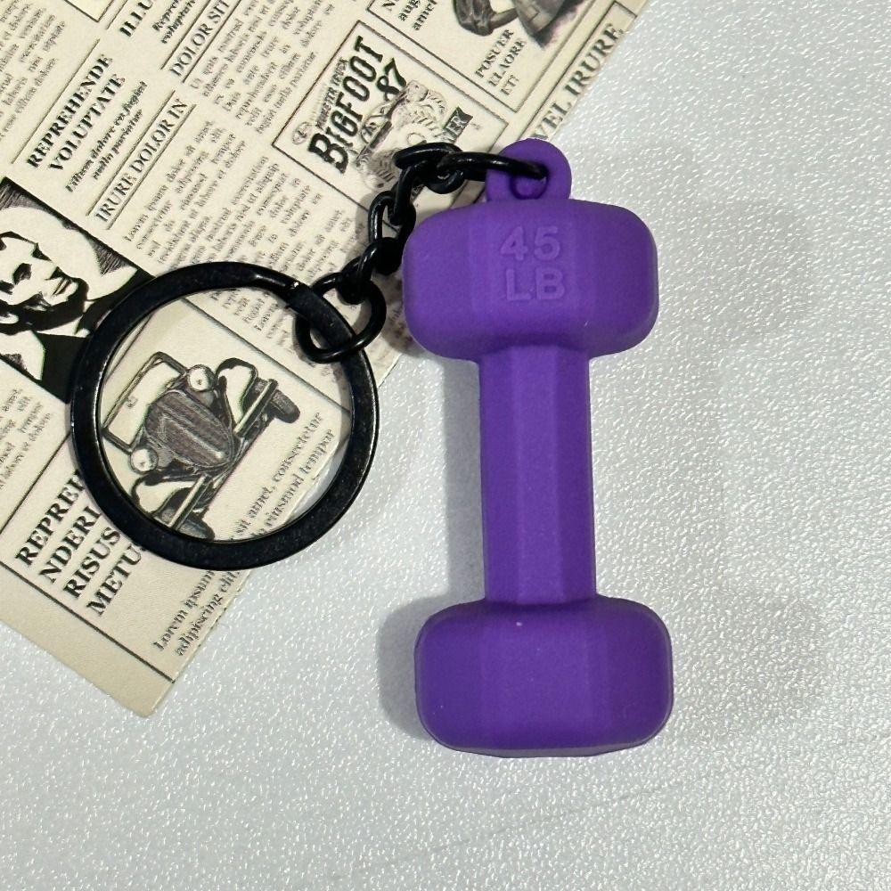 Mini Barbell Plates Key Chain Water Cups Fitness Series Pendant for Men Women