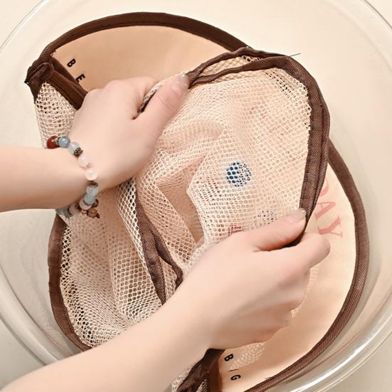 Mesh Storage Bag Large Capacity See-through Storage Pouch with Hanging Loop Foldable Wardrobe Organizer