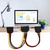 SATA Adapter Cable 1‑in‑2 Computer Hard Disk Optical Drive Power Supply Extension Line