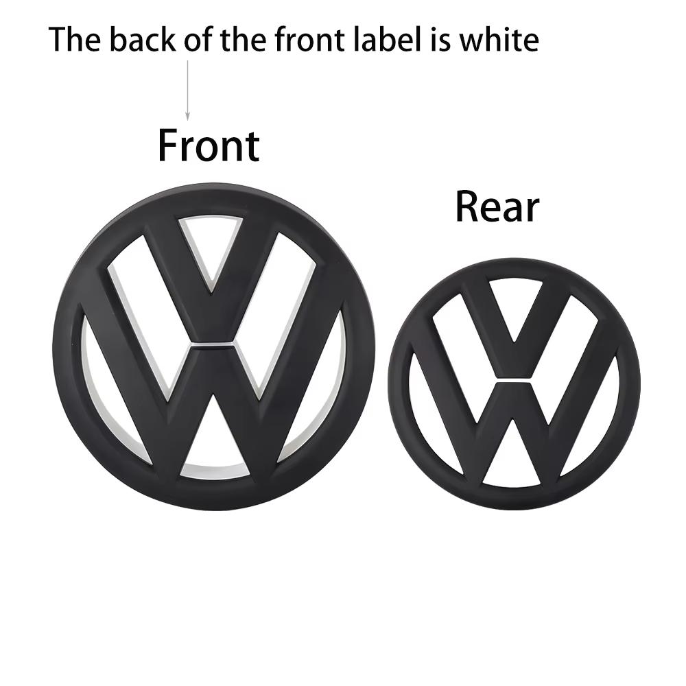 2pcs/set Black Original Replace type Car Rear Trunk Badges Lid Emblem Front Rear Logo Center Cover For VW Golf 6 (MK6) 2010-2013 zi5 zi5