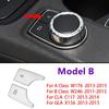 Car Console Multimedia Function Button Cover Sticker Trim For Mercedes Benz A B C E Class CLA GLA GLK W204 W212 W176 W246 X204