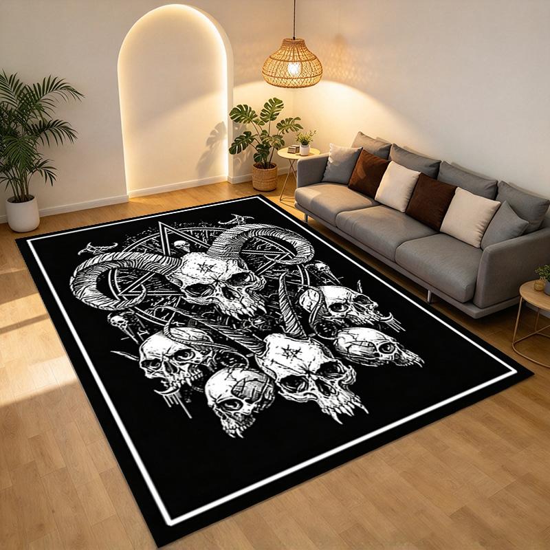 Skull Ritual Living Room Nonslip Area Rug Soft Carpet For Bedroom Game Playroom Sofa Office Home Decor Doormat Christmas Gift C926207