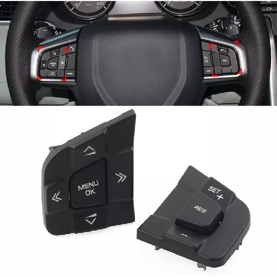 Auto parts Car Steering Wheel Multi Function Switch Button For Land-Rover For Discovery Sport For Jaguar XE XF 2015-2019(Black-left)