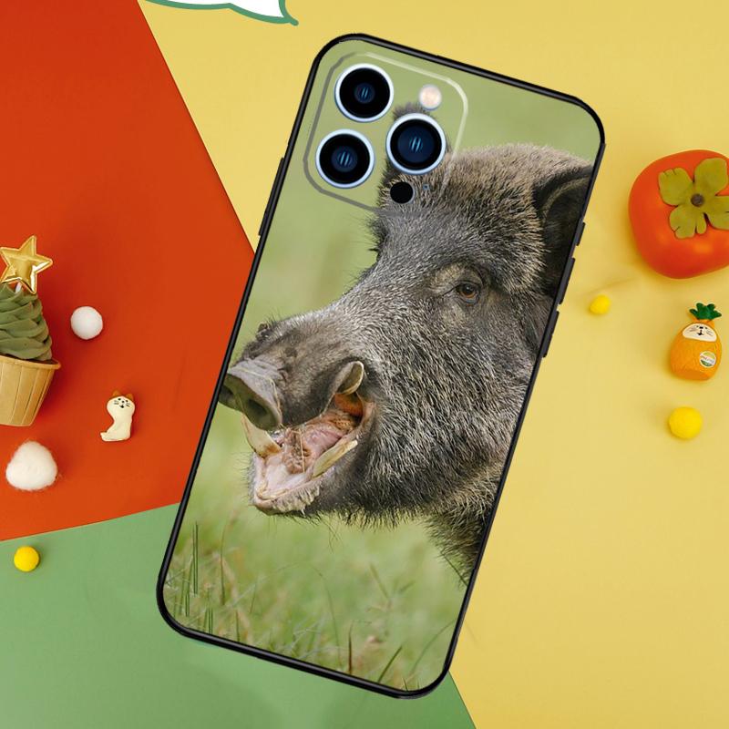 

Wild Boar Phone Case For iPhone 17 Pro Max 16 15 14 13 12 11 Pro Max Plus 12 13 Mini 16e 17 Air Cover iPhone 17 Air