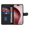 For iPhone 16 Pro Max Case Leather Stand Feature Flip Phone Cover Line Pattern