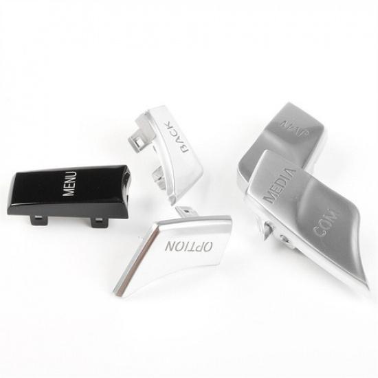 Luxury Silver & Black Car Center Media Button Change For BMW 5 G30 7 G11 2018-22