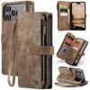 Zipper Wallet Leather Cards Solt Phone Case for IPhone 18 Pro Max 17 16 Plus 15 14 13 12 Kickstand Slim Long Lanyard Book Cover