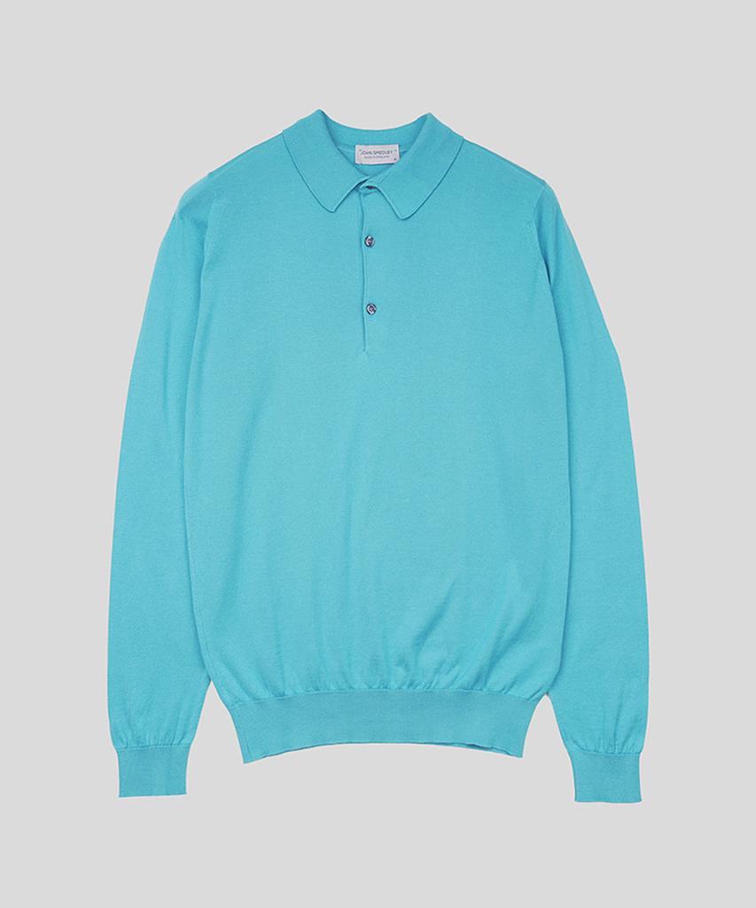 Jonseumedeulli Bradwell Sea Island Cotton Long Sleeves Polo Shirt Heritage Two 8 Colors (B Type)