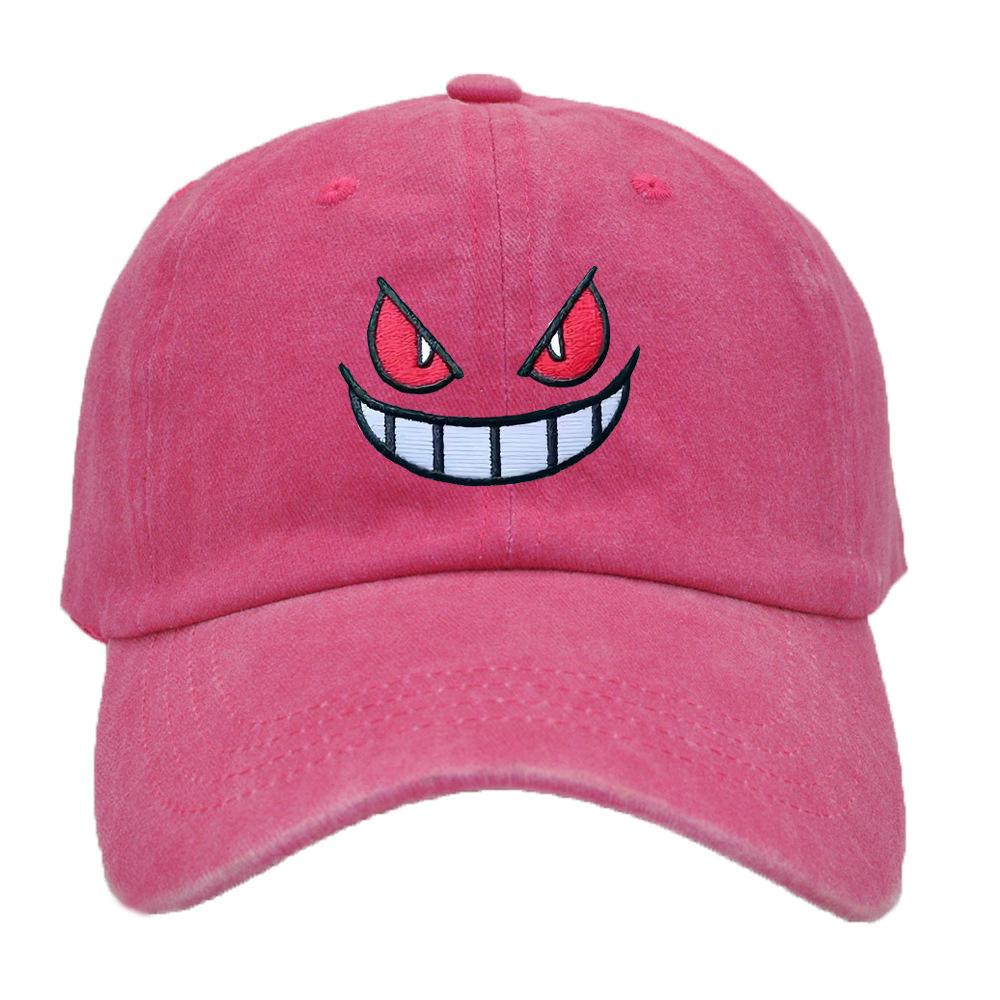 Pokemon Anime Gengar Broderi Baseballcaps Snapback Huer Sport Fritidscaps Huer for Menn Kvinner Sjarm Gave