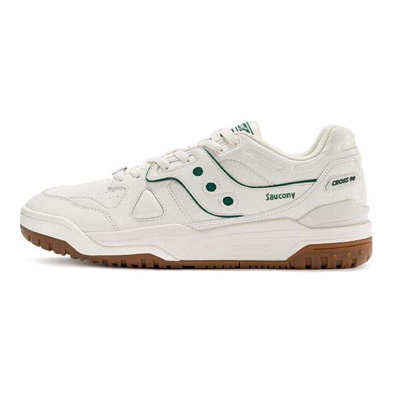 Saucony Cross 90 Low top Skateboard Shoes Unisex White Green S79035-16