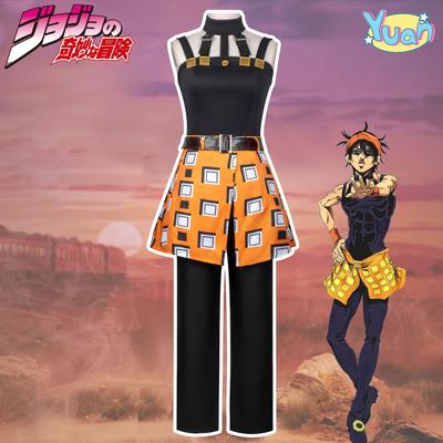 JOJO's Fantastic Adventure Golden Wind Costumes Naranga Gilka Anime Cosplay Costumes