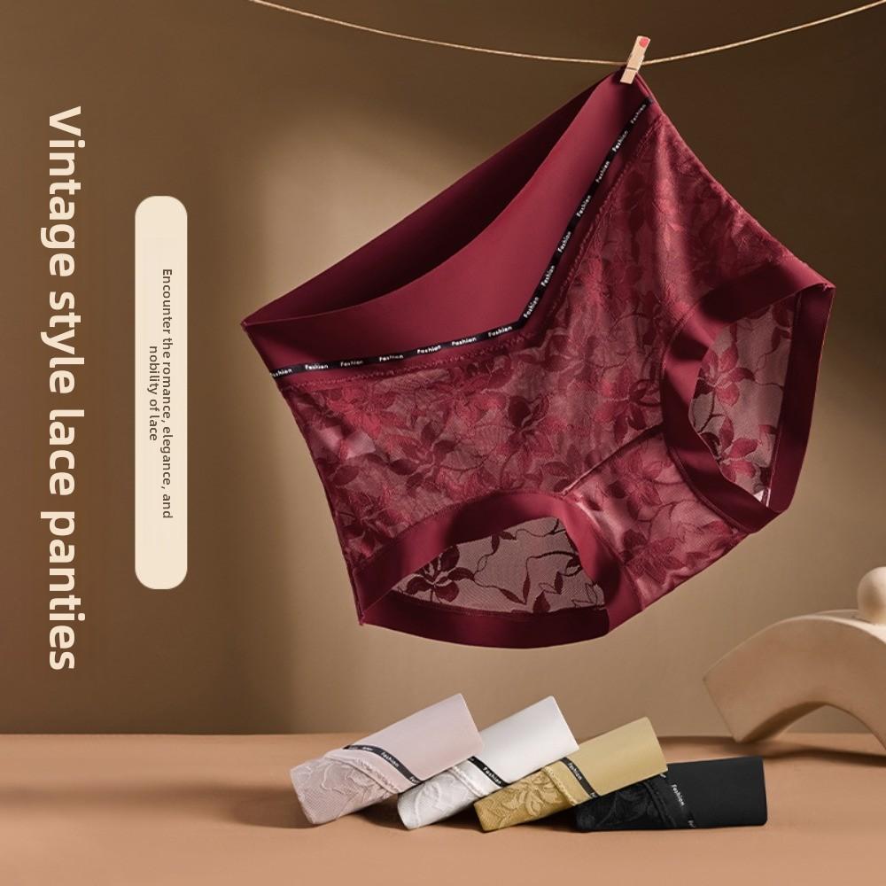 High Waist Thin Lace Panties Shapewear Slimming Shapers Floral Briefs Butt Lifter Underpants Girls