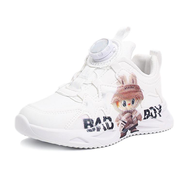 

Leather children s little white shoes, leather waterproof 2025 autumn new girls sports shoes, elementary school running shoes 26