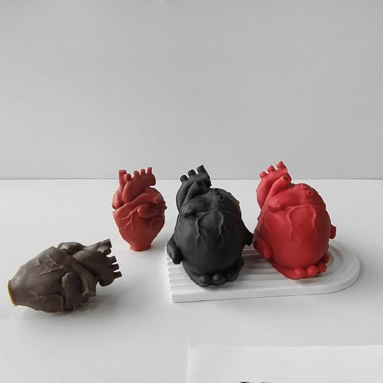 Simulated Heart Candle Molds Resin Molds for Making Candle Soap