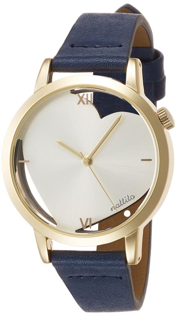 [Fieldwork] Watch Fieldwork Analog Hertz Leather Strap QKS165-4 Women's Navy