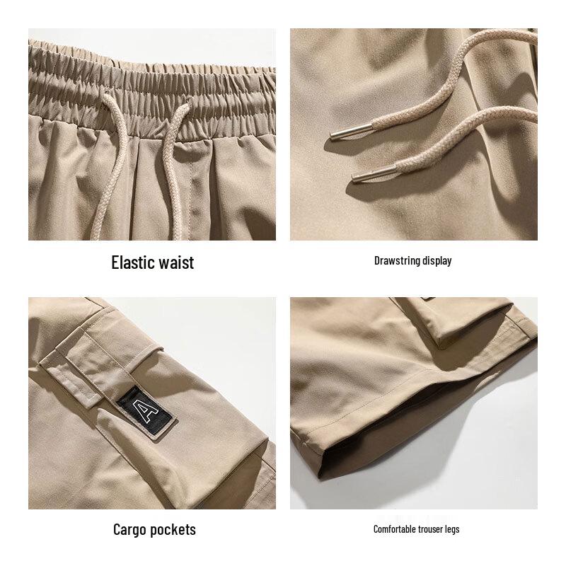 JEEP SPIRIT Men's Summer Breathable Cargo Shorts