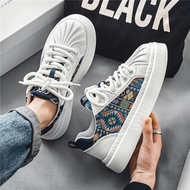 Fashion Autumn Men Figure Designer Shoes Platform Casual Sneakers High Qualiyu Men Comfortable Soft-soled Boards Shoes Fashion Men Shoes