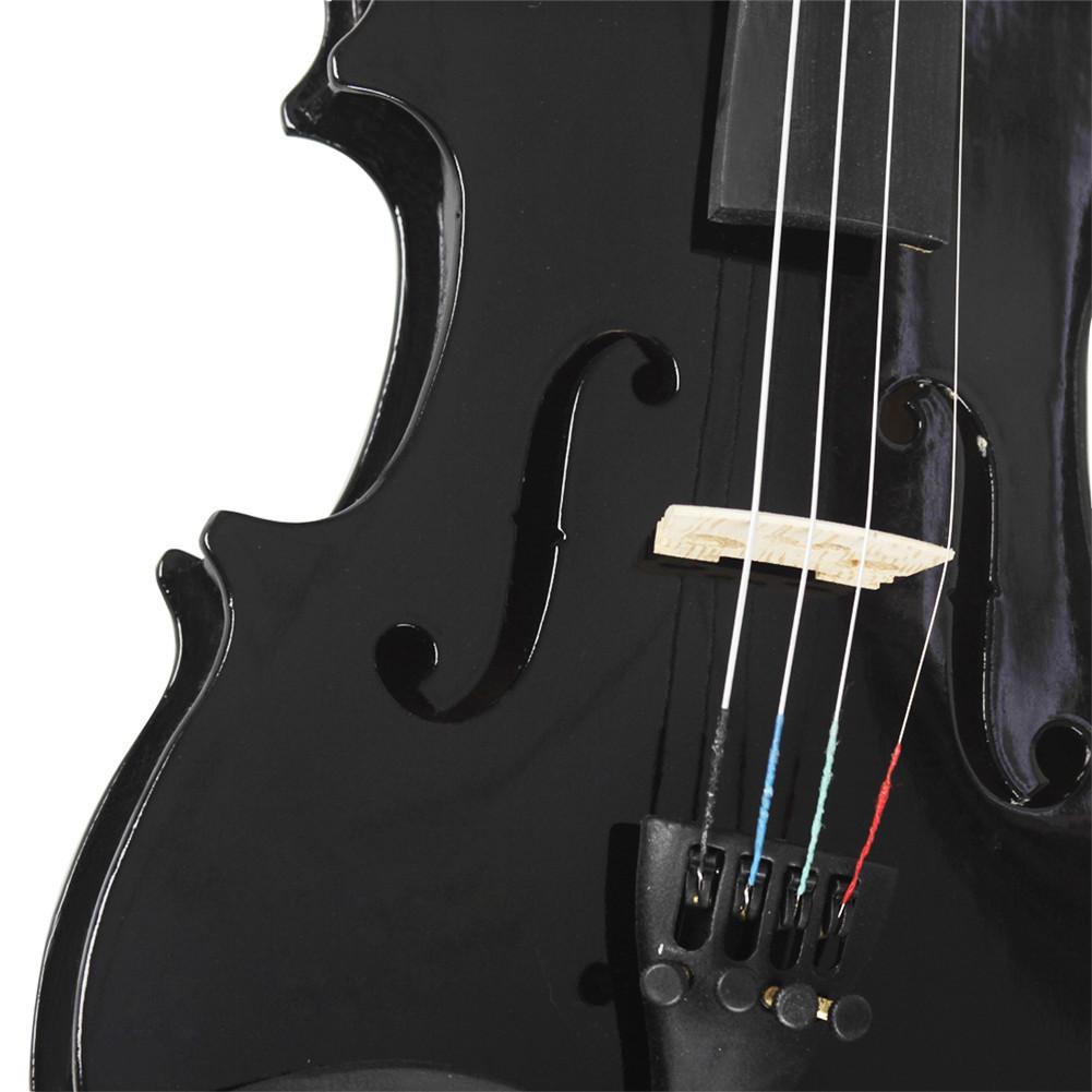 1/8 Violin Student Wood Violin Fiddle Exerciser Set with Storage Case Rosin Bow Gift for Kids Children Musical Lover