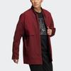 Adidas Xia Long Logo Stand Collar Sports Jacket Men Outerwear Brick-Red HE5122