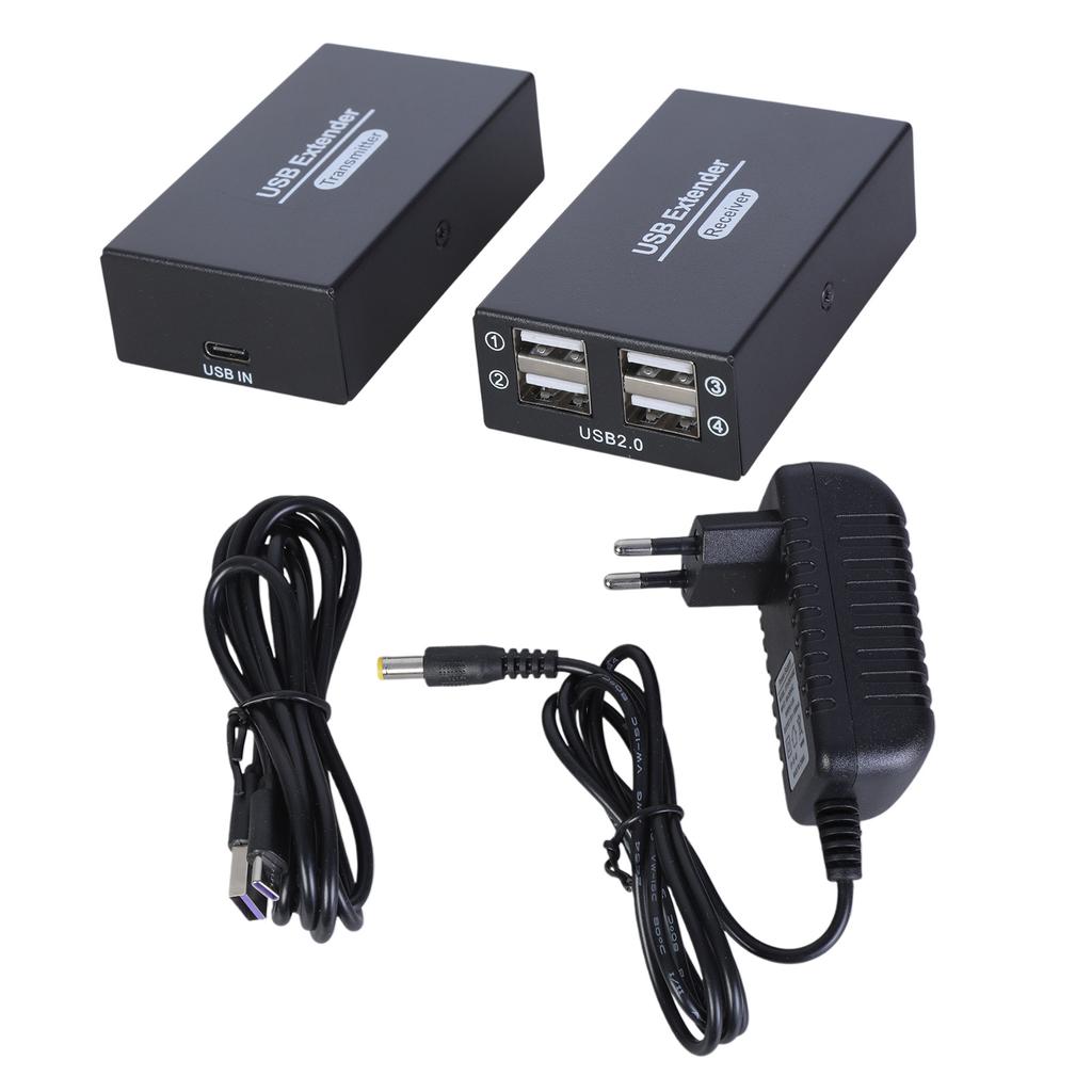 HDTV KVM USB Extender 150M 3 USB Port Plug and Play for  Keyboard and Mouse USB Over Ethernet Transmitter Receiver