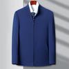 High-end Mulberry Silk Jacket Men's Stand-up Collar Middle-aged Casual Jacket Casual Loose Dad Spring and Autumn Thin Coat