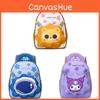 Cartoon Kids Backpack For Preschoolers With Breathable Nylon And Cushion Straps For School Use