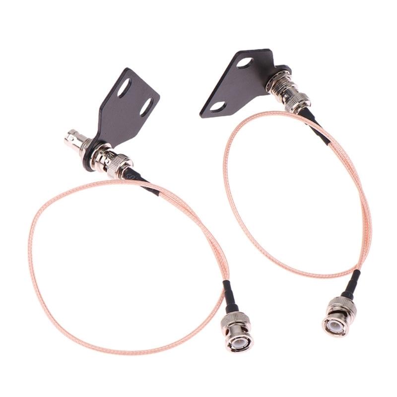 Professional Stage Wireless Microphone Host BNC Antennae Extension Cable for Receiver Clear Sound Transmission