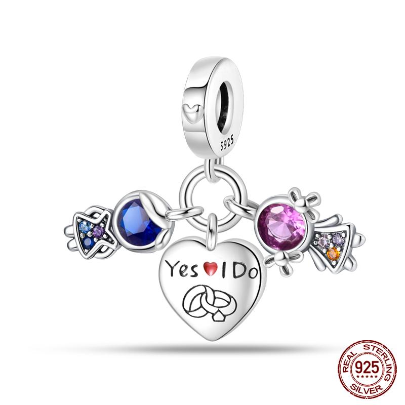 Original 925 Prata Esterlina Cor Mágica Camaleão Luminoso Série Charme Contas Adequado Ajuste Pulseira DIY Jóias Presentes