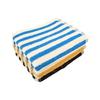 Kosugizen Daily Face Towel BASIC Middle Stripe 3 Colors (1 Each) Set of 3 34 X 80cm Moderate Volume Everyday Use AMZG-260-3A