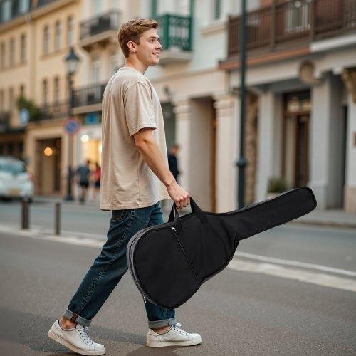 VEVOR 36 in / 914,4 mm Dreadnought Acoustic Guitar Natural Beginner Bundle Gig Bag for Teen