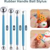 Holz, blau, braun, gelb, schwarz Polymer Clay Werkzeuge Sculpting Kit Zubehör