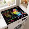 Retro Washing Machine Covers Kitchen Absorbent Coffee Machine Refrigerator Cover Pad Drain Pad Microwave Oven Insulation Pad