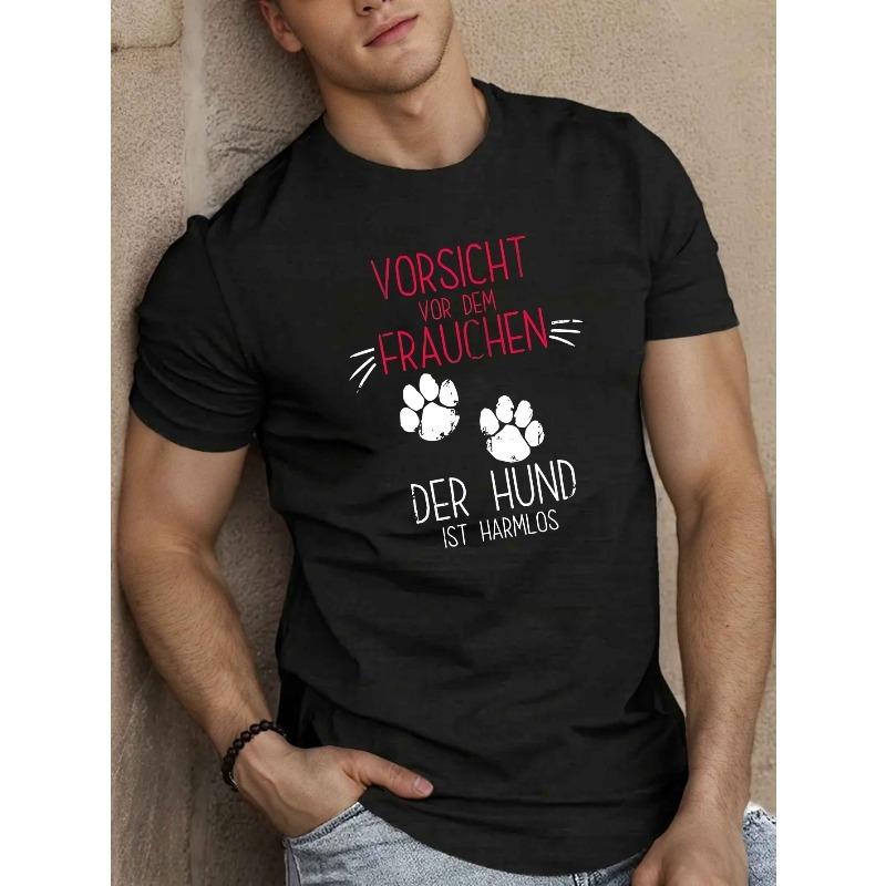 

Fun German Men s Short Sleeve T-shirt New Summer T-shirt Top Oversized, Cool, Casual, Fashionable 4XL чорний