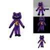 Smiling Critters Terrifying Purple Cat Monster Plush Toy Animal With Big Mouth Customizable Cartoon Style