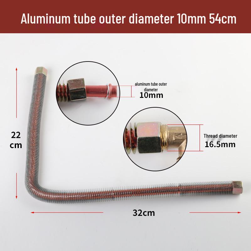 Compact Oil-Free Silent Air Compressor Kit with Elbow, One-Way Valve, Pressure Switch, Aluminum Tube, and Copper Intake Tube