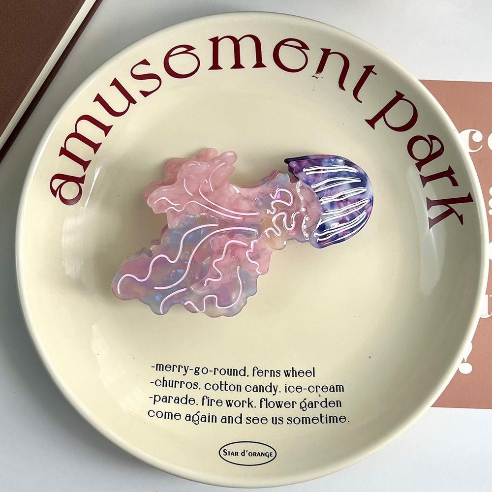 Korean Style Cartoon Animal Hair Clip Sweet Cute Shark Clip Fashion Jellyfish Hair Claw  Female