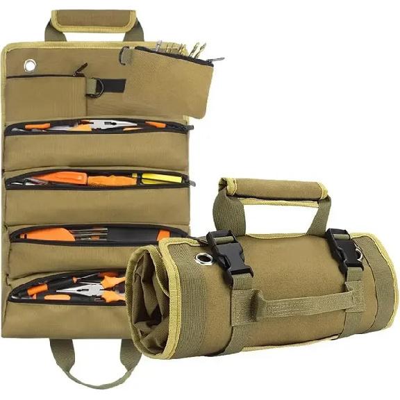 Multi-Purpose Tool Bag High Quality Professional Multi Pocket Hardware Tools Pouch Roll UP Portable Small Tools Organizer Bag