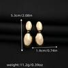 Irregular Teardrop Earrings Modern Design Oval Drop Earrings Lightweight Geometric Earrings  Girl