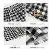 2022 Summer Women's Casual Cotton Linen Plaid Wide-Leg Shorts, Plus Size