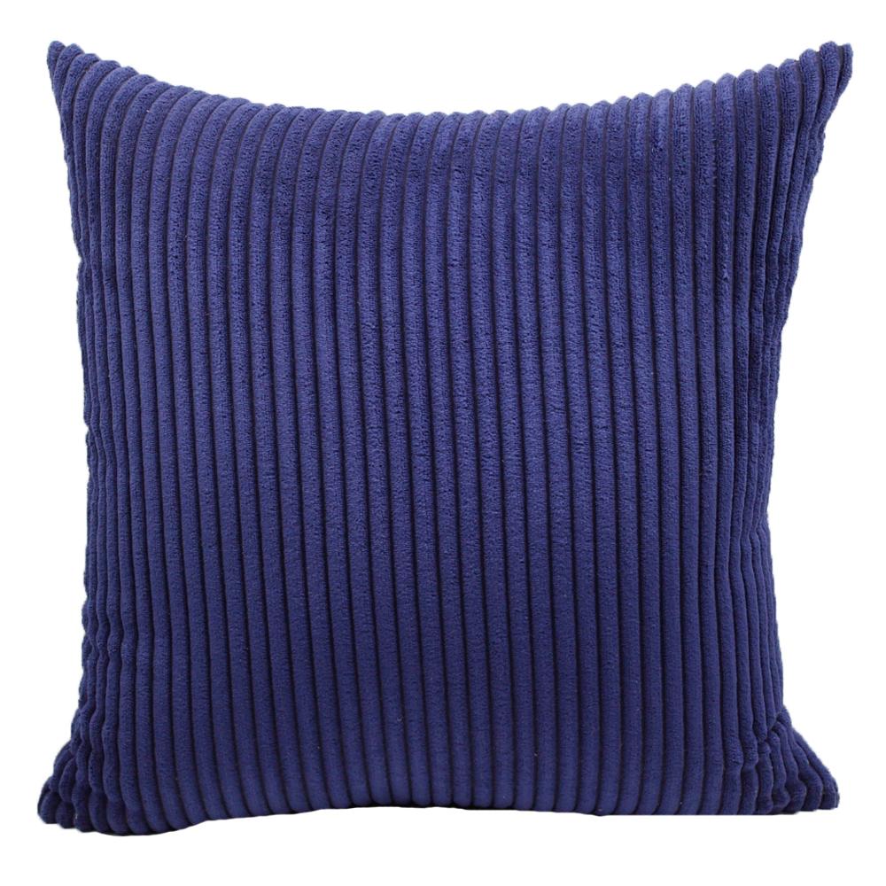 Supersoft Corduroy Cushion Cover Solid Striped Throw Pillow Covers Decorative Pillow Case for Sofa Bed Living Room Decoration