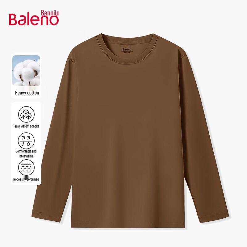 Baleno Men s Pure Cotton Long Sleeve Round Neck T-Shirt L