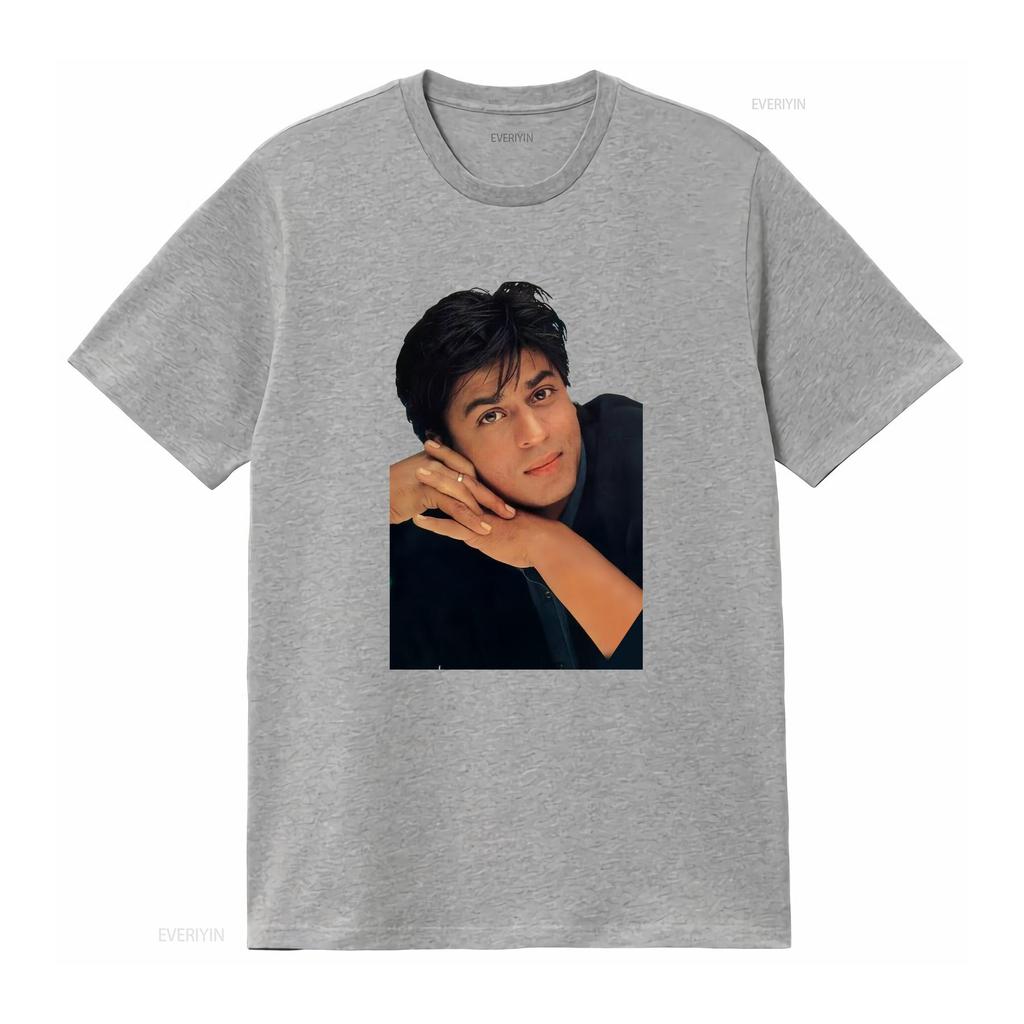 T-shirt Shah Rukh Khan Fan di Bollywood Attore Indiano Merchandise Re del Cinema Design Unico Vintage