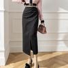 High Waist Irregular A-line Woolen Skirt - Autumn/Winter 2025
