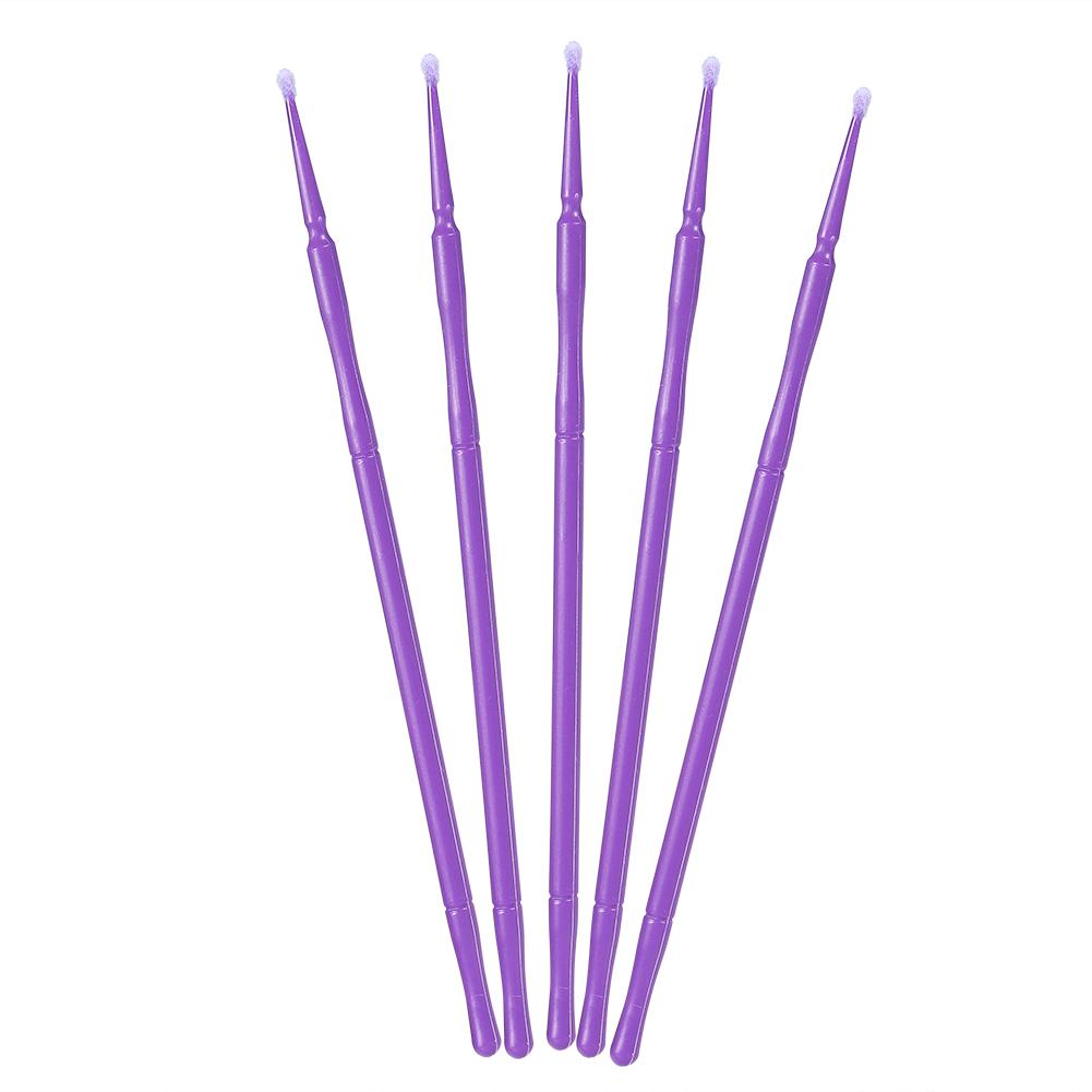 100PCSCelsiusBag Lady Disposable Extension Mascara Brush Eyelash Glue Cleaning Stick(Yellow)