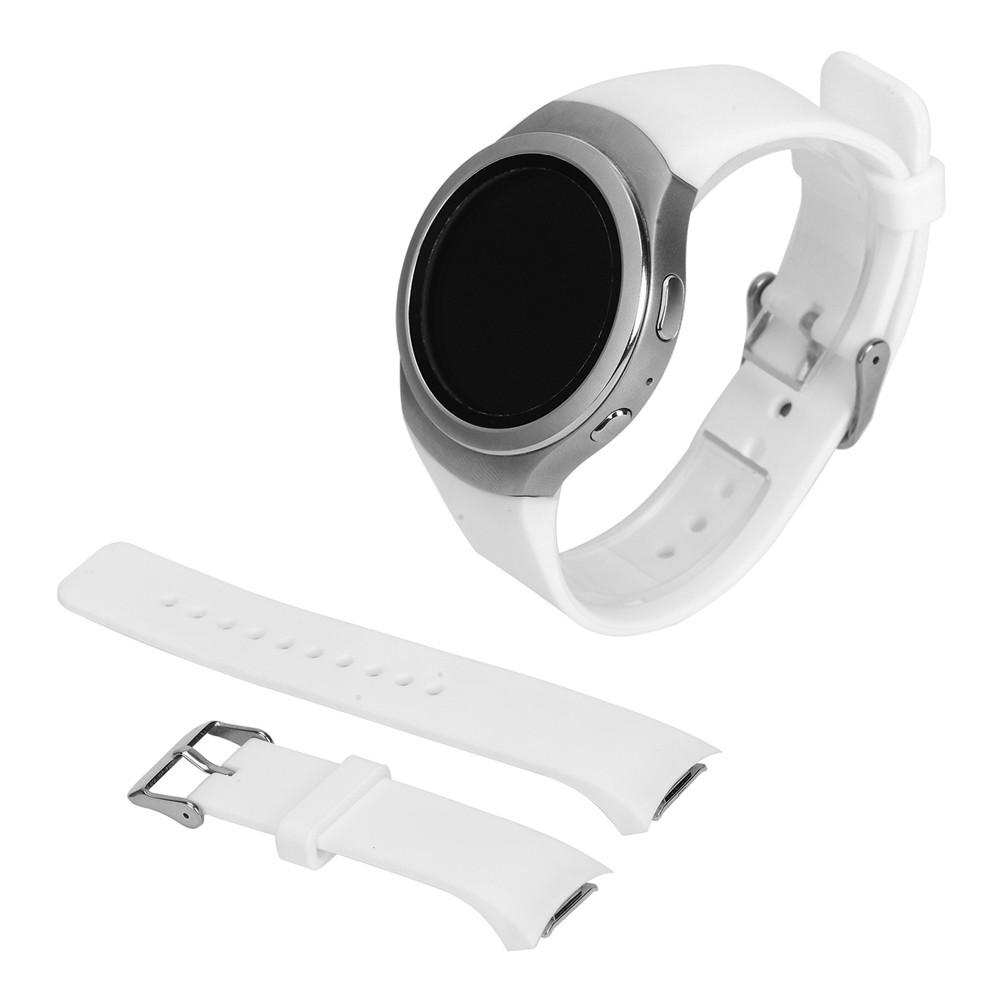 For Samsung Gear S2 SM-R720 Watch Strap Silicone Solid Color Sport Watchband Strap with Connector For Samsung Gear S2 R720 Strap