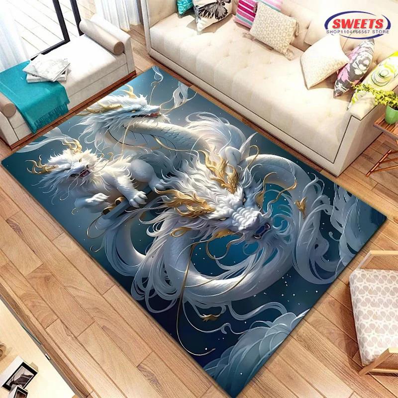 3D-Druck Dargon Teppich Neuerscheinung! Rutschfeste Schallisolierung, Teppich für Wohnzimmer, Schlafzimmer, Bürobereiche, Strapazierfähige Waschbare Matte